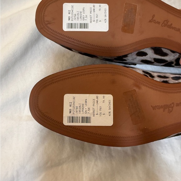NIB Sam Edelman Leopard Print Loafers - Picture 5 of 7